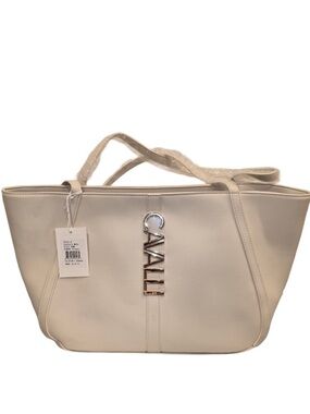CAVALLI CLASS Large Cream Tote